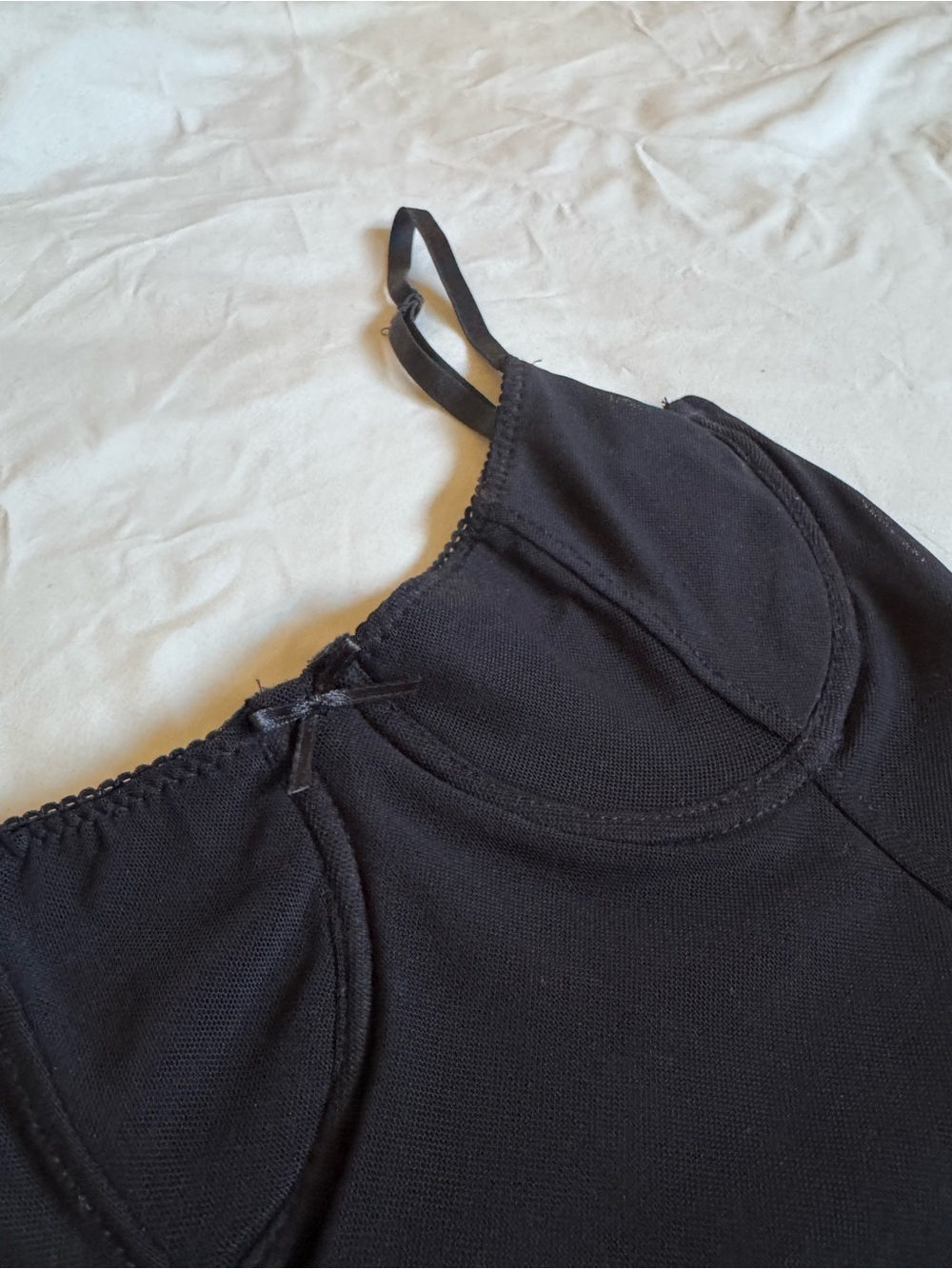 Urban Heritage Black Cropped Bustier Tank Top size: XS - S - Picture 2 of 7